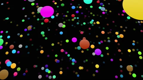 Icon Colorful Symbol loop simple pattern design wallpaper  S0 M-S soz base maru Stock-Footage 139794586