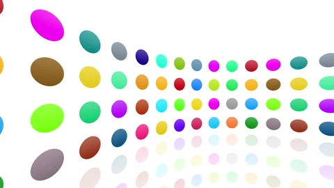 Icon Colorful Symbol loop simple pattern design R1 Cc base maru white 스톡 동영상 140366951