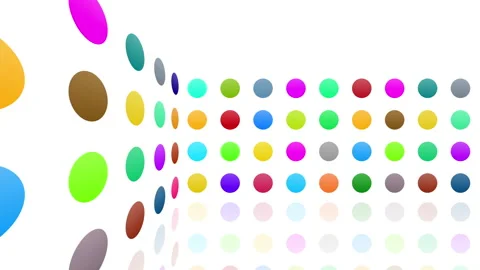 Icon Colorful Symbol loop simple pattern design R1 Cs base maru white Stock Footage 140368700