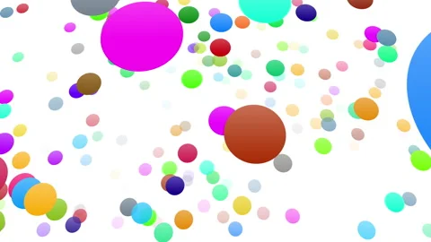 Icon Colorful Symbol loop simple pattern design S1 M-L base maru white 스톡 동영상 140371824