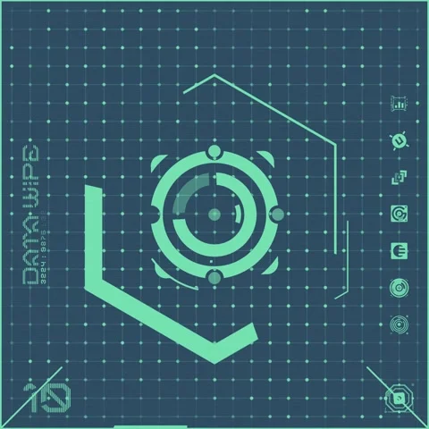 Icon Colour Dot Grid Panel 10 Stock Footage 294040409