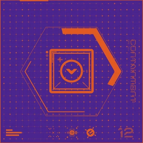 Icon Colour Dot Grid Panel 12 Stock Footage 294040417