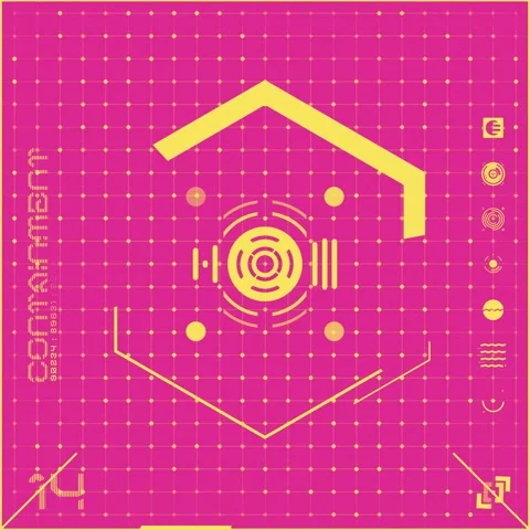 Icon Colour Dot Grid Panel 14 Stock Footage 294040420