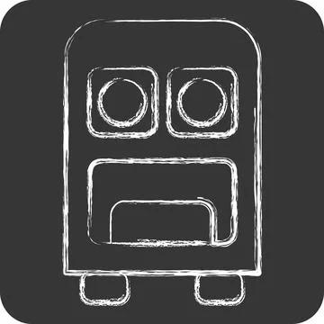 Icon Command Center. related to Military symbol. chalk Style. design editable Stock Illustration