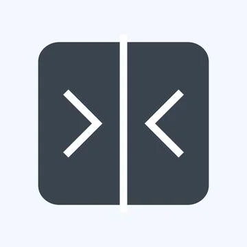 Icon Compare - Glyph Style - Simple illustration,Editable stroke Stock Illustration