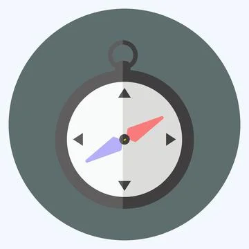 Icon Compass. suitable for Sea symbol. flat style. simple design editable. de イラスト素材