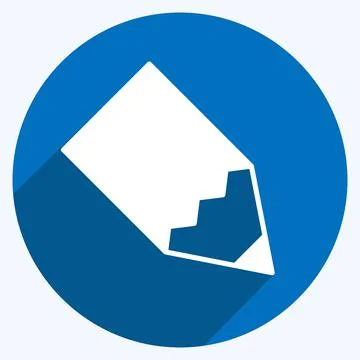 Icon Compose. suitable for web interface symbol. long shadow style. simple de Stock Illustration