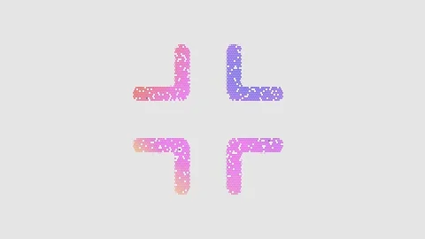 Icon compress is made up of LED square shapes that shimmer and flicker. There Stock Footage 292211190