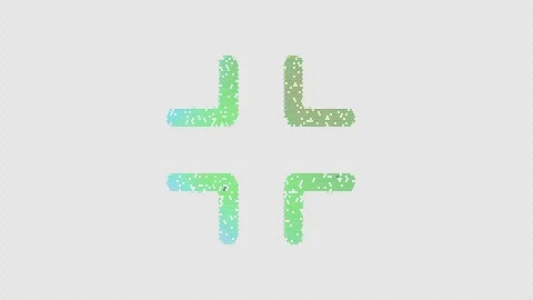 Icon compress is made up of LED square shapes that shimmer and flicker. There Stock Footage 292215656