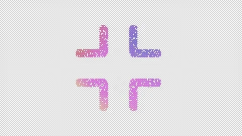 Icon compress is made up of LED square shapes that shimmer and flicker. There Stock Footage 292218029