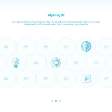 Icon Concept vectors design  blue color Illustrazione stock