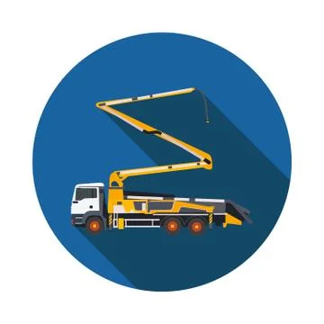 Icon concrete pump Stock Illustration