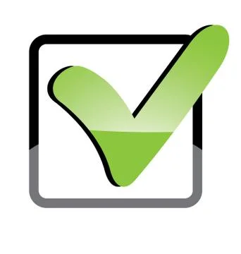 Icon confirmed Stock Illustration