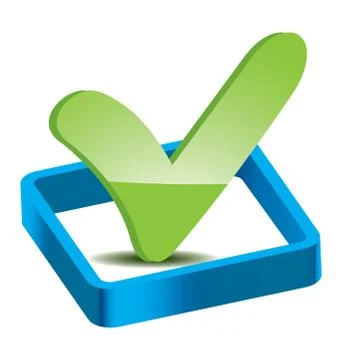 Icon confirmed Illustrazione stock