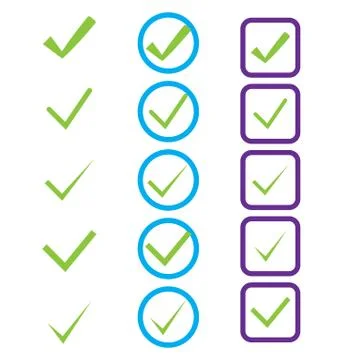 Icon confirmed Stock Illustration