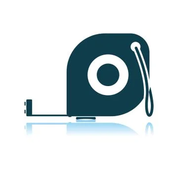 Icon Of Constriction Tape Measure Stock Illustration