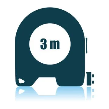 Icon Of Constriction Tape Measure Stock Illustration