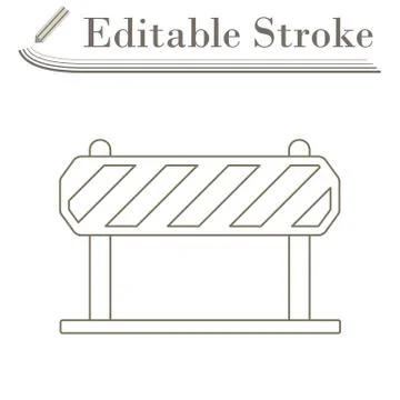 Icon Of Construction Fence Stock Illustration