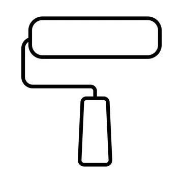 Icon Of Construction Paint Brushes Stock Illustration