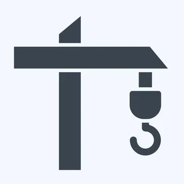Icon Construction. related to Development symbol. glyph style Stock Illustration