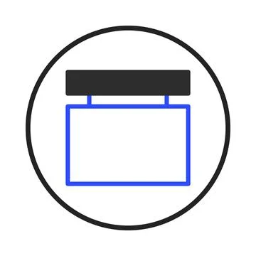 Icon with a Container Box in a Circle: A Simple Illustration of Conceptual .. Ilustración de archivo