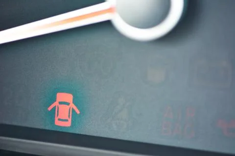 Icon of a control panel of a car Stock Photos