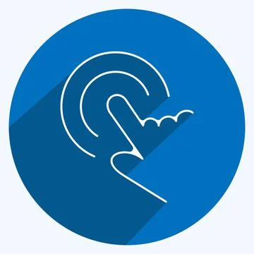 Icon Control. suitable for Startup symbol. long shadow style. simple design e Stock Illustration