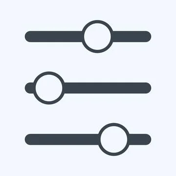 Icon Controls. suitable for web interface symbol. glyph style. simple design  Stock Illustration