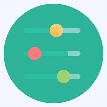 Icon Controls. suitable for web interface symbol. flat style. simple design e Stock Illustration