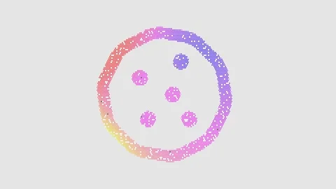 Icon cookie is made up of LED square shapes that shimmer and flicker. There are 動画素材 292213913