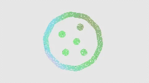 Icon cookie is made up of LED square shapes that shimmer and flicker. There are Stock Footage 292217617