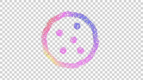 Icon cookie is made up of LED square shapes. There are bright diodes and there Stock Illustration