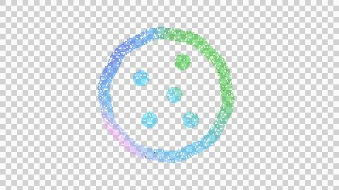 Icon cookie is made up of LED square shapes. There are bright diodes and there Stock Illustration