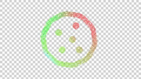 Icon cookie is made up of LED square shapes. There are bright diodes and there Stock Illustration