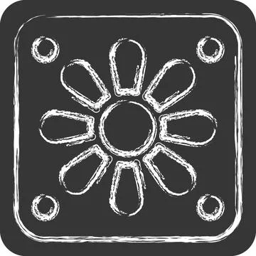 Icon Cooler. related to Computer symbol. chalk Style. simple design editabl.. Stock-Illustration
