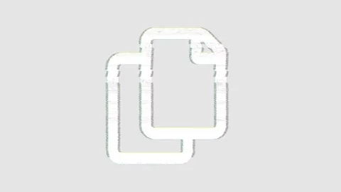 Icon copy is distorted. Glitch. Noise, chromatic aberration, geometric Stock-Footage 302621088