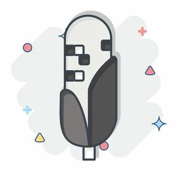 Icon Corn. related to American Indigenous symbol. comic style. simple desig.. Ilustración de archivo