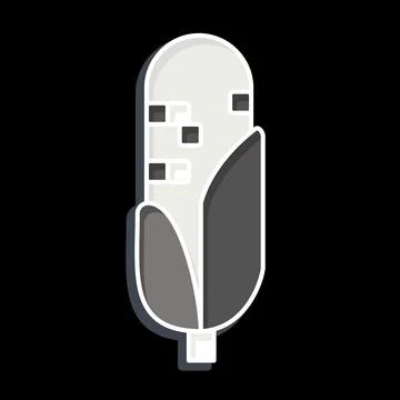 Icon Corn. related to American Indigenous symbol. glossy style. simple desi.. Ilustración de archivo