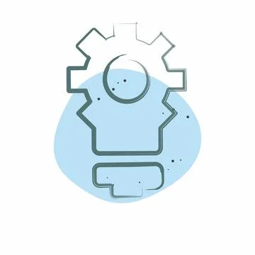 Icon Creative Innovation. related to Development symbol. Color Spot Style イラスト素材
