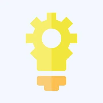 Icon Creative Innovation. related to Development symbol. flat style Illustrazione stock