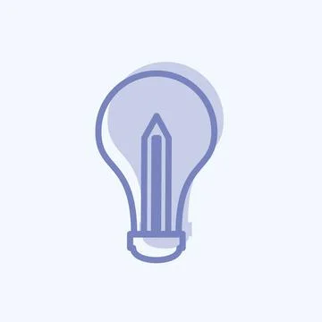 Icon Creative Process. suitable for digital web symbol. two tone style. simpl Stock Illustration