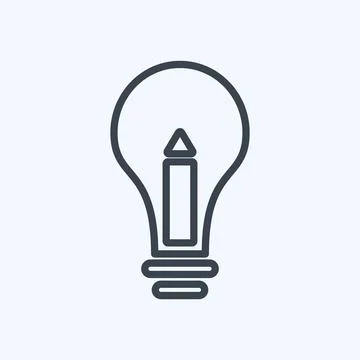 Icon Creative Process. suitable for Education symbol. line style. simple desi イラスト素材