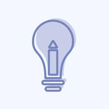 Icon Creative Process. suitable for Education symbol. two tone style. simple  Illustrazione stock