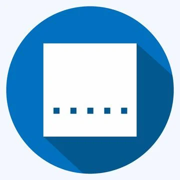 Icon Crop Original - Long Shadow Style - Simple illustration,Editable stroke イラスト素材