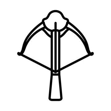Icon Of Crossbow Stock Illustration