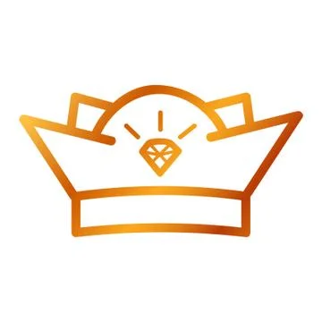 Icon - Crown 01 05D Stock Illustration