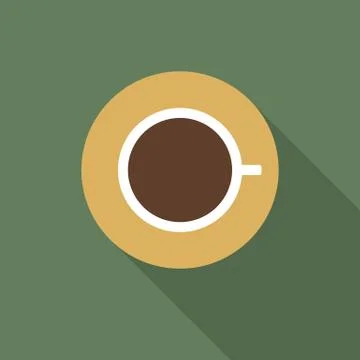 Icon of a cup of coffee Stock Illustration