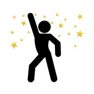 Icon dancing person, dance. break dance to music. Vector illustration Stock Illustration