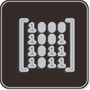 Icon Data Patterns. related to Machine Learning symbol. Glossy Style. simpl.. イラスト素材