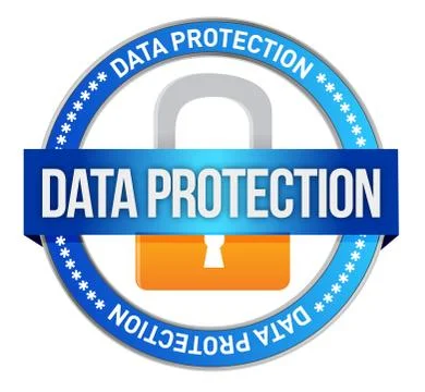 Icon data protection seal Stock Illustration
